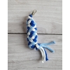 Tether for Hobby Horse made of double - blue/ cornflower/white