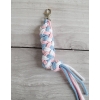 Tether for Hobby Horse made of double - blue/light pink/white