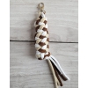 Tether for Hobby Horse made of double - light beige/brown/white
