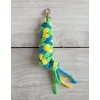 Tether for Hobby Horse made of double - light green/ turquoise/ yellow