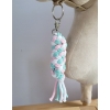 Tether for Hobby Horse made of double - light pink/mint/white