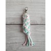 Tether for Hobby Horse made of double - light pink/mint/white