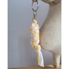 Tether for Hobby Horse made of double - light pink/yellow/white