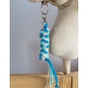 Tether for Hobby Horse made of double - mint/turquoise/light beige