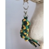 Tether for Hobby Horse made of double - mustard/ green/ bottle green