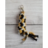 Tether for Hobby Horse made of double - mustard/ grey/ black