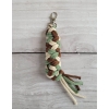 Tether for Hobby Horse made of double - pistachio/brown/light beige