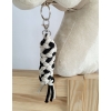 Tether for Hobby Horse made of double-twine cord - black-beige
