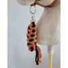 Tether for Hobby Horse made of double-twine cord - black- ginger