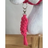 Tether for Hobby Horse made of double-twine cord - dark pink