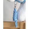 Tether for Hobby Horse made of double-twine cord - light blue