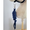 Tether for Hobby Horse made of double-twine cord - navy blue