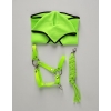 Tether for Hobby Horse made of double-twine cord - neon green