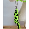 Tether for Hobby Horse made of double-twine cord - neon green/ black