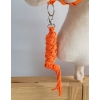 Tether for Hobby Horse made of double-twine cord - neon orange