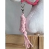 Tether for Hobby Horse made of double-twine cord - pink