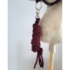 Tether for Hobby Horse made of double-twine cord - plum