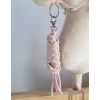 Tether for Hobby Horse made of double-twine cord - powder pink