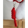 Tether for Hobby Horse made of double-twine cord - red