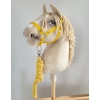 Tether for Hobby Horse made of double-twine cord - yellow