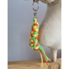 Tether for Hobby Horse made of double -  yellow/light green/orange