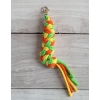 Tether for Hobby Horse made of double -  yellow/light green/orange