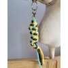 Tether for Hobby Horse made of double - yellow/mint/brown