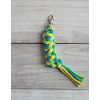Tether for Hobby Horse made of double - yellow/ turquoise/ light green
