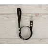 Tether for hobby horse made of webbing tape - black