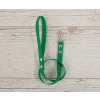 Tether for hobby horse made of webbing tape - green