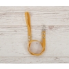 Tether for hobby horse made of webbing tape - honey yellow