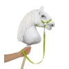 Tether for hobby horse made of webbing tape - lime