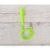 Tether for hobby horse made of webbing tape - neon green