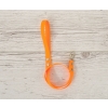 Tether for hobby horse made of webbing tape - neon orange