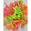 Tether for hobby horse made of webbing tape - neon orange