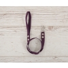 Tether for hobby horse made of webbing tape - plum