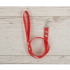 Tether for hobby horse made of webbing tape - red