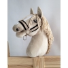 The adjustable halter for Hobby Horse A3 - beige with black furry