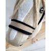 The adjustable halter for Hobby Horse A3 - beige with black furry
