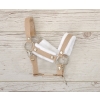 The adjustable halter for Hobby Horse A3 - beige with white furry