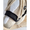The adjustable halter for Hobby Horse A3 - black with black furry