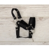 The adjustable halter for Hobby Horse A3 - black with black furry