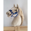 The adjustable halter for Hobby Horse A3 - blue with black furry