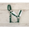 The adjustable halter for Hobby Horse A3 - bottle green with white furry