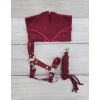 The adjustable halter for Hobby Horse A3 - burgundy