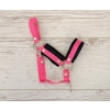The adjustable halter for Hobby Horse A3 - dark pink with black furry