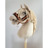 The adjustable halter for Hobby Horse A3 - ginger with black furry