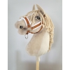 The adjustable halter for Hobby Horse A3 - ginger with white furry