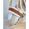 The adjustable halter for Hobby Horse A3 - ginger with white furry