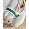 The adjustable halter for Hobby Horse A3 - green with white furry